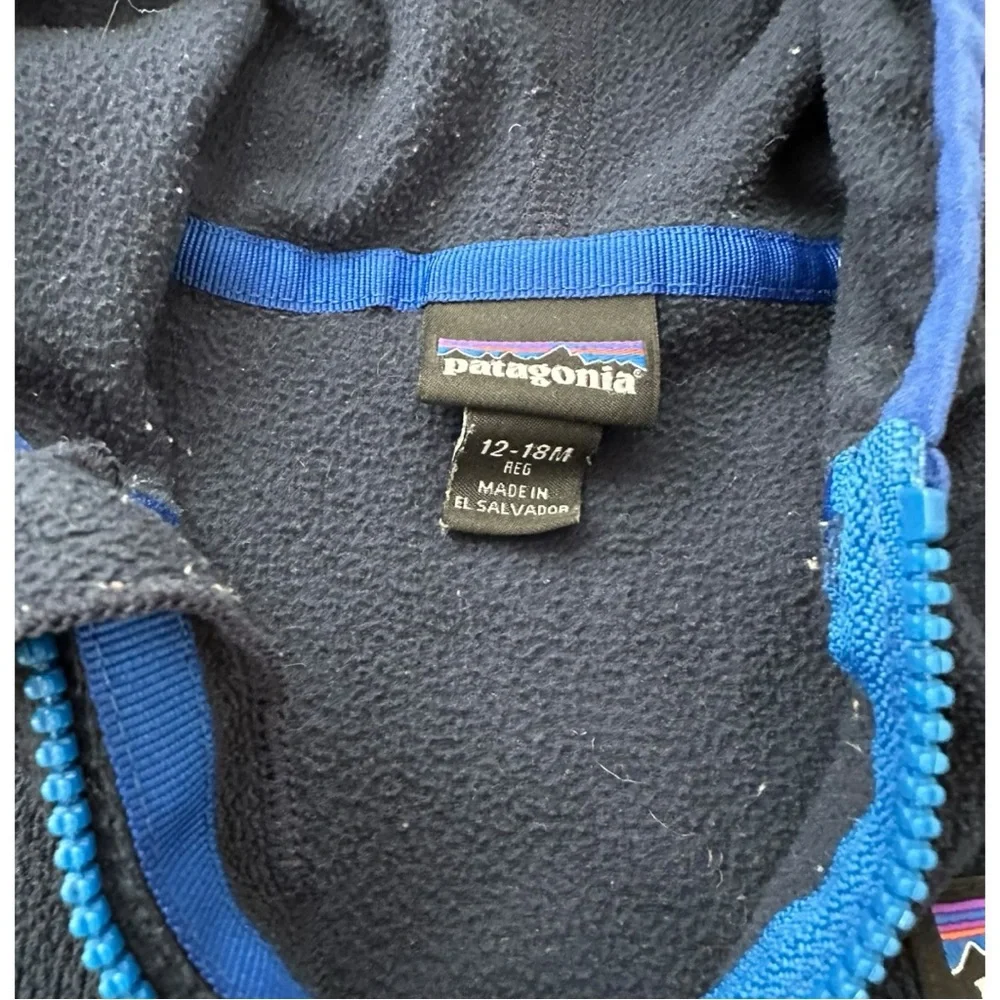 Patagonia full zip fleece Jacket. 12-18 months